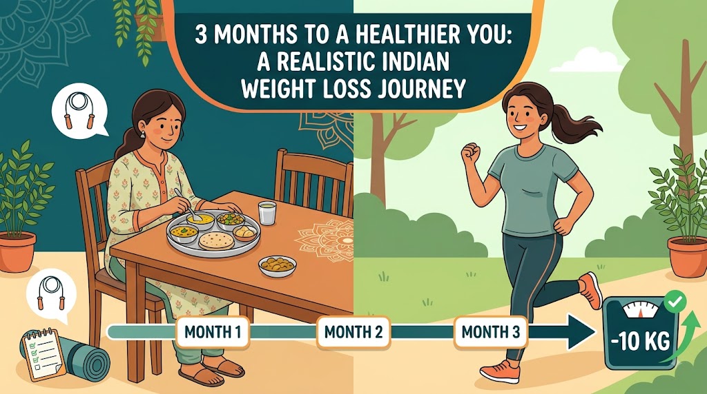 How to Lose 10 Kg in 3 Months: A Realistic Indian Plan That Works
