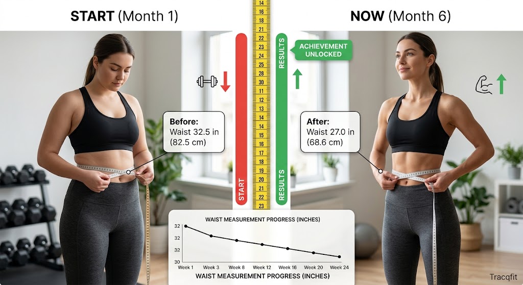 progress chart or tape-measure comparison graphic