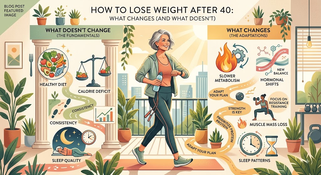 How to Lose Weight After 40: What Actually Changes (And What Doesn't)